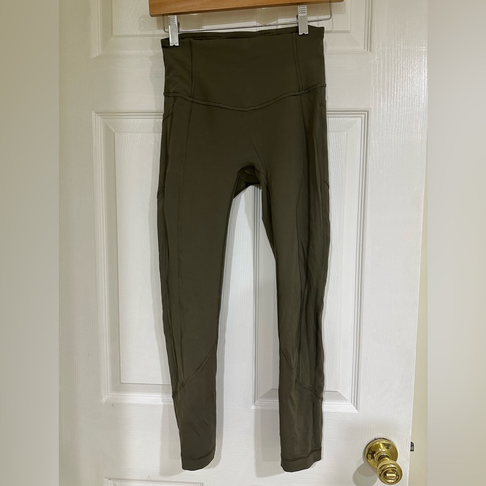 Lululemon Athletica Green 25" high rise Leggings